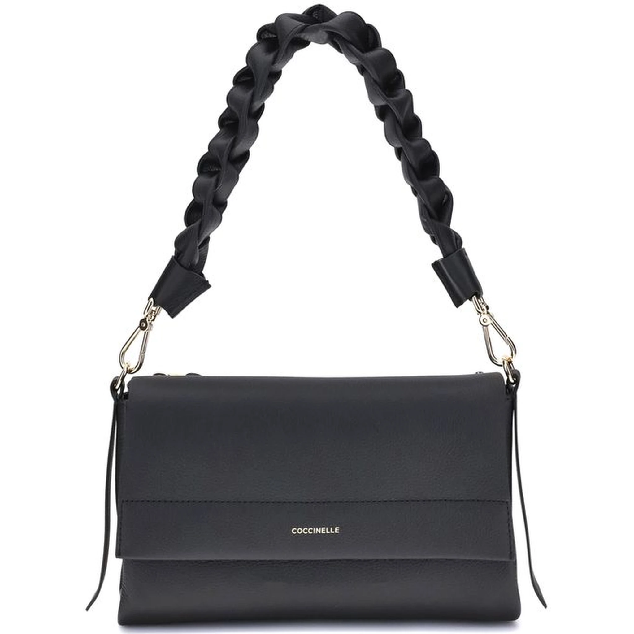 Black Calf Leather Bos Taurus Shoulder Bag