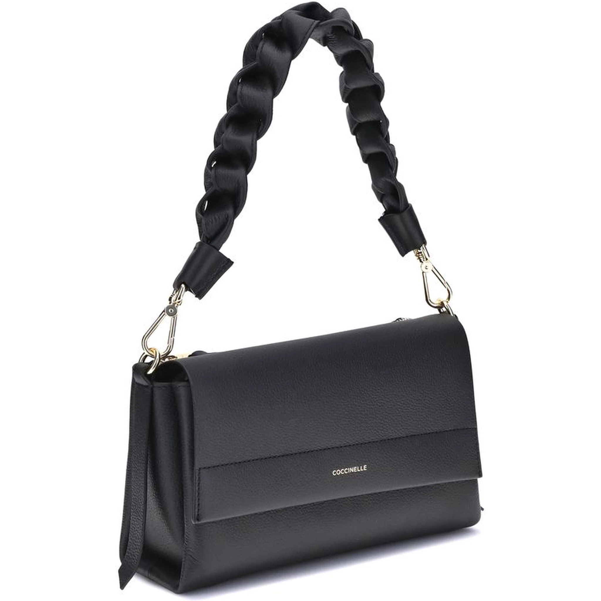 Black Calf Leather Bos Taurus Shoulder Bag