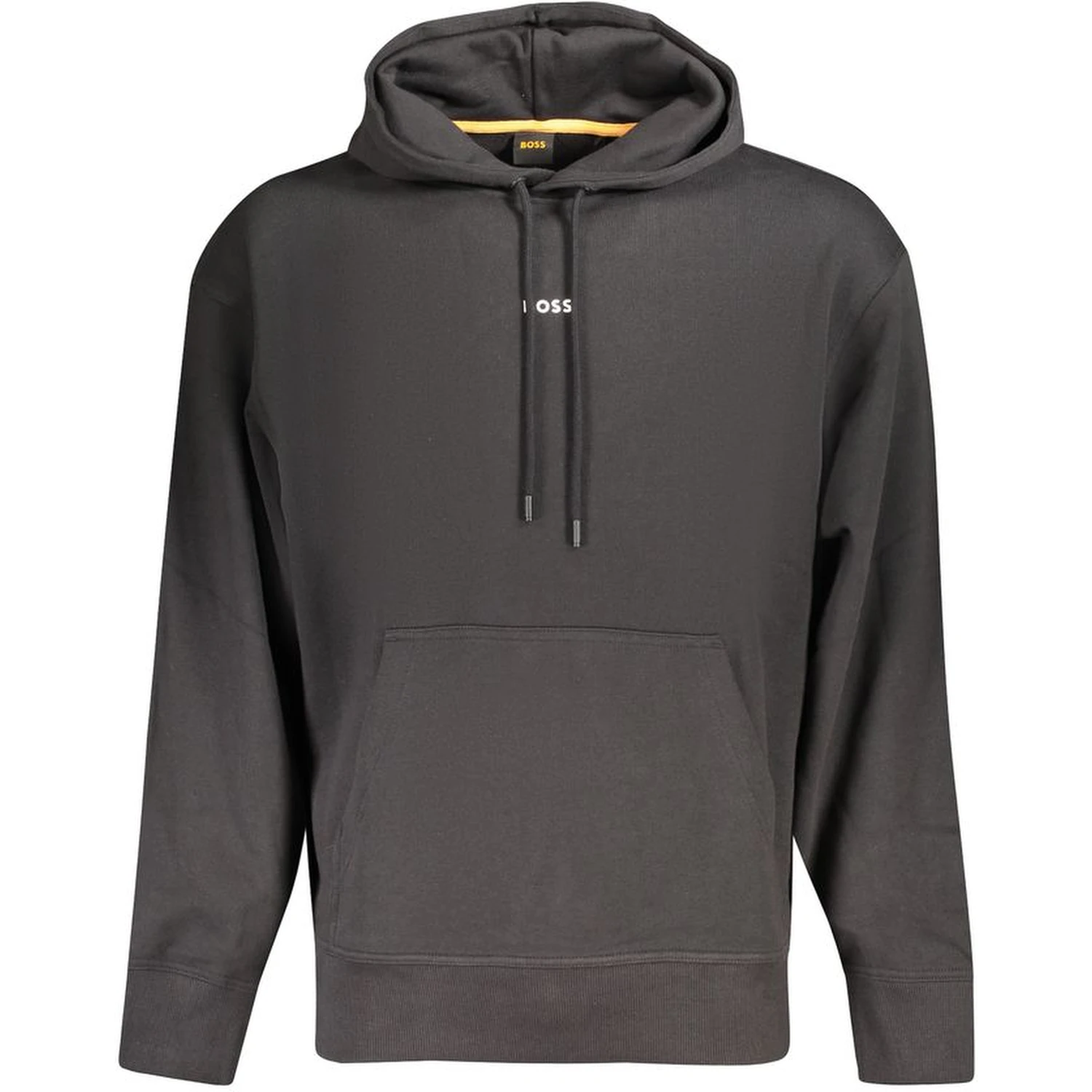 Black Cotton Men Sweater