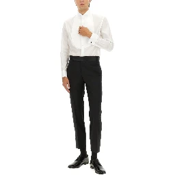CAMICIA SMOKING IN COTONE