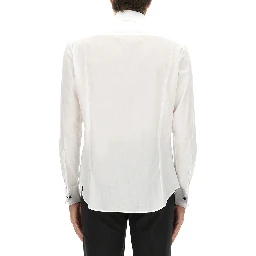 CAMICIA SMOKING IN COTONE