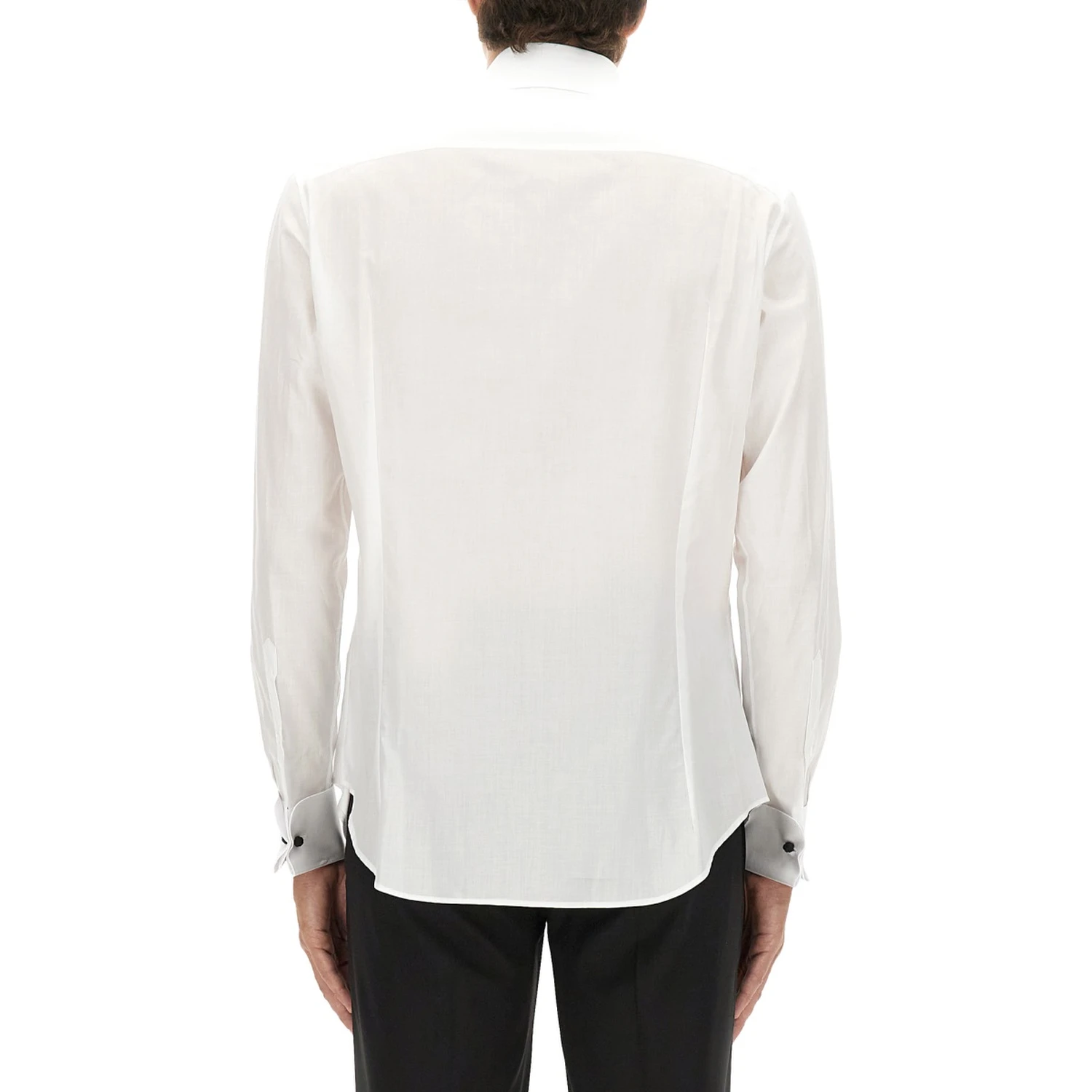 CAMICIA SMOKING IN COTONE