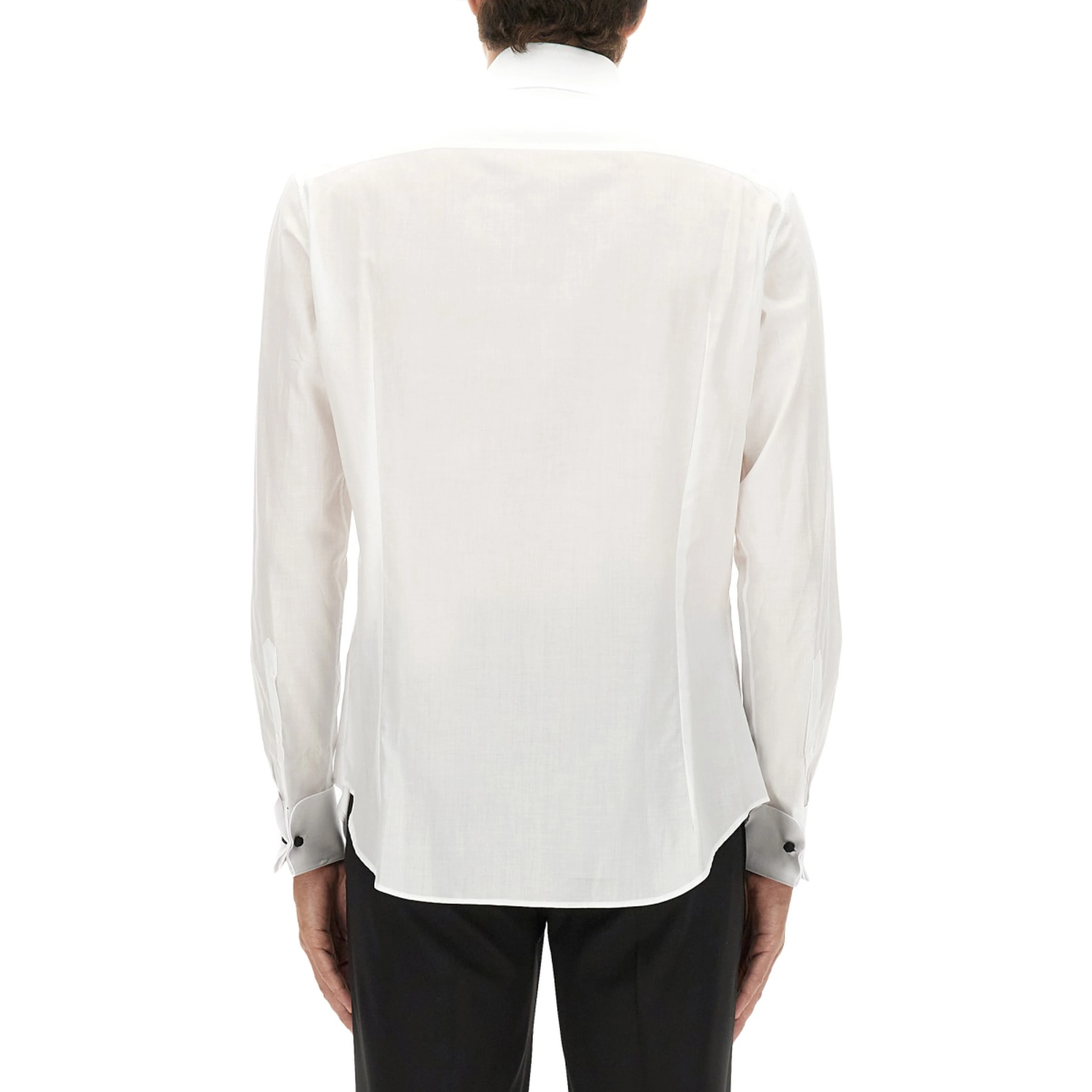CAMICIA SMOKING IN COTONE