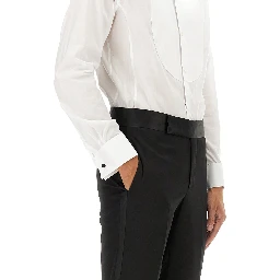 CAMICIA SMOKING IN COTONE