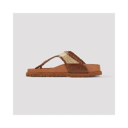 Birkenstock 1744 Gizeh Frames Raffia Saldals