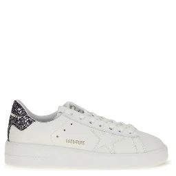 White Calf Leather Bos Taurus Low Top Sneakers