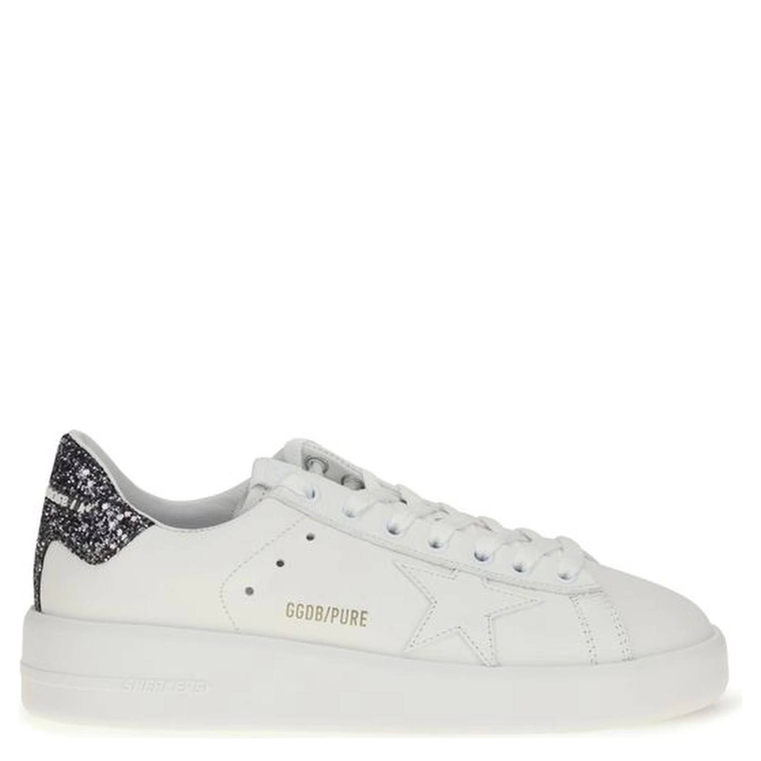 White Calf Leather Bos Taurus Low Top Sneakers