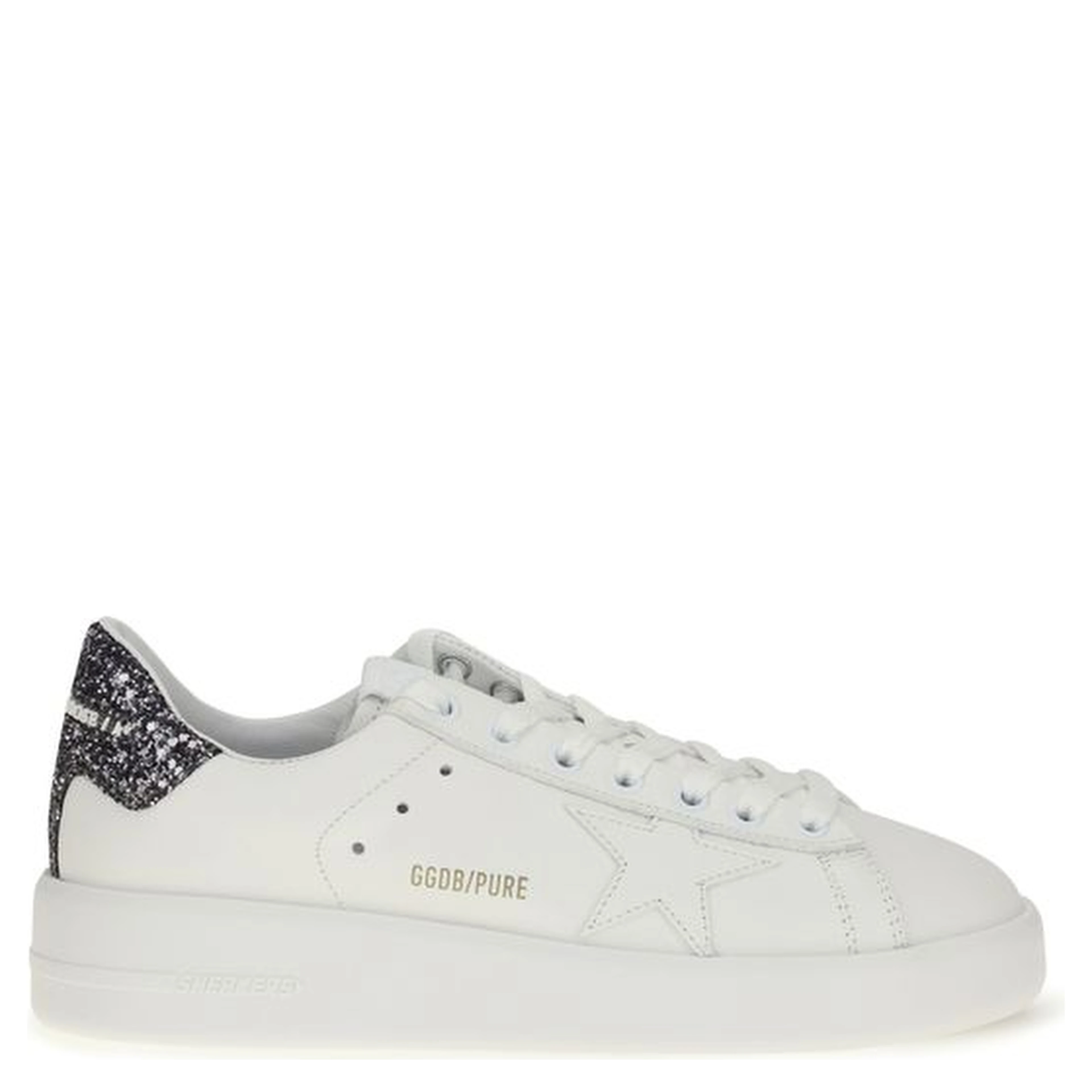 White Calf Leather Bos Taurus Low Top Sneakers