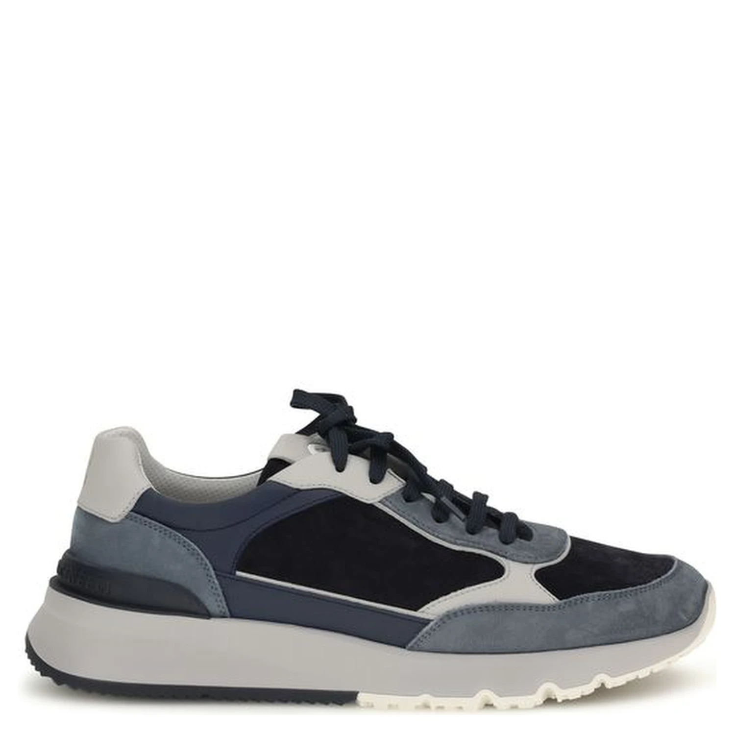 Blue Calf Leather Bos Taurus Athletic Sneakers