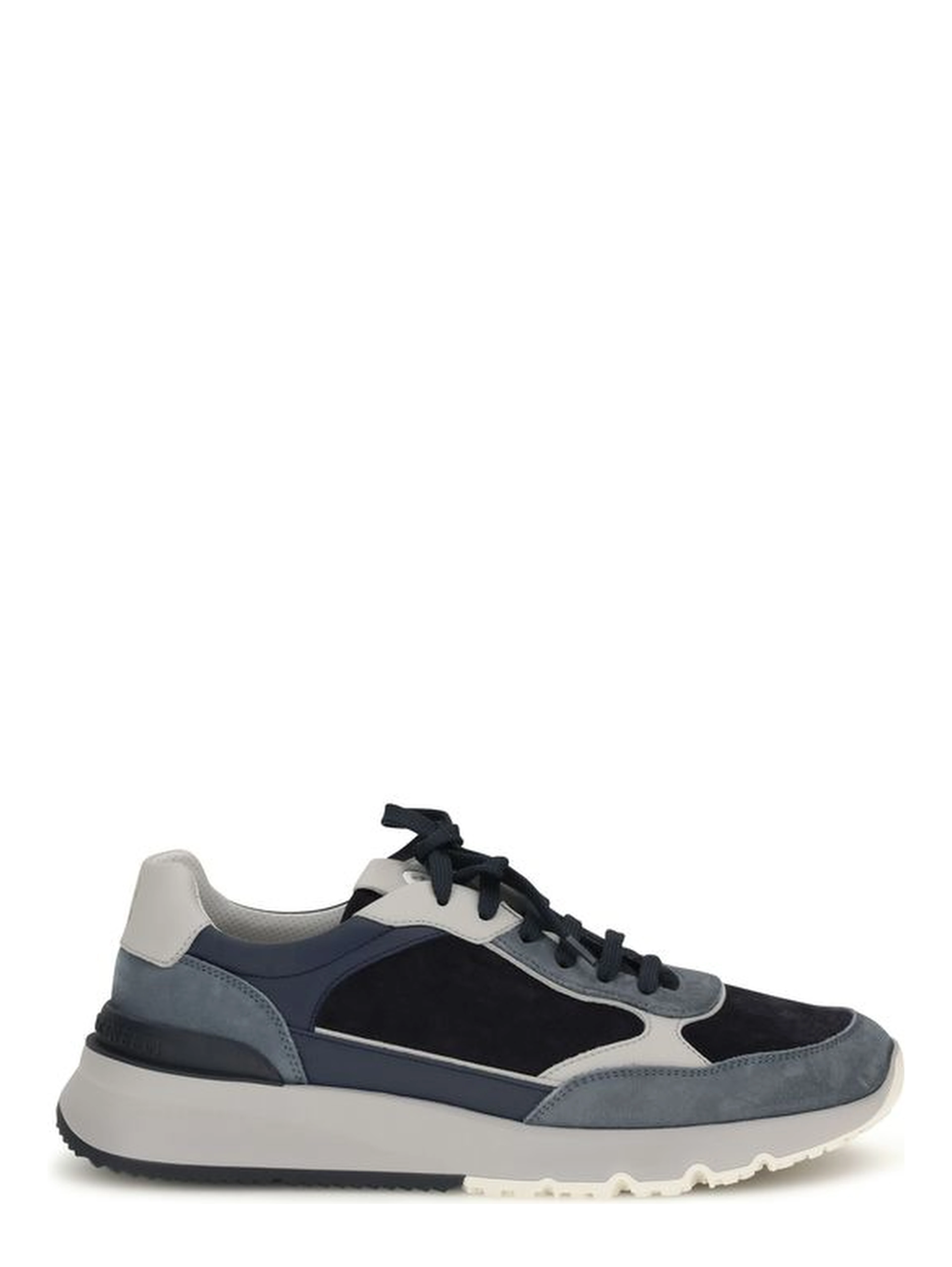 Blue Calf Leather Bos Taurus Athletic Sneakers