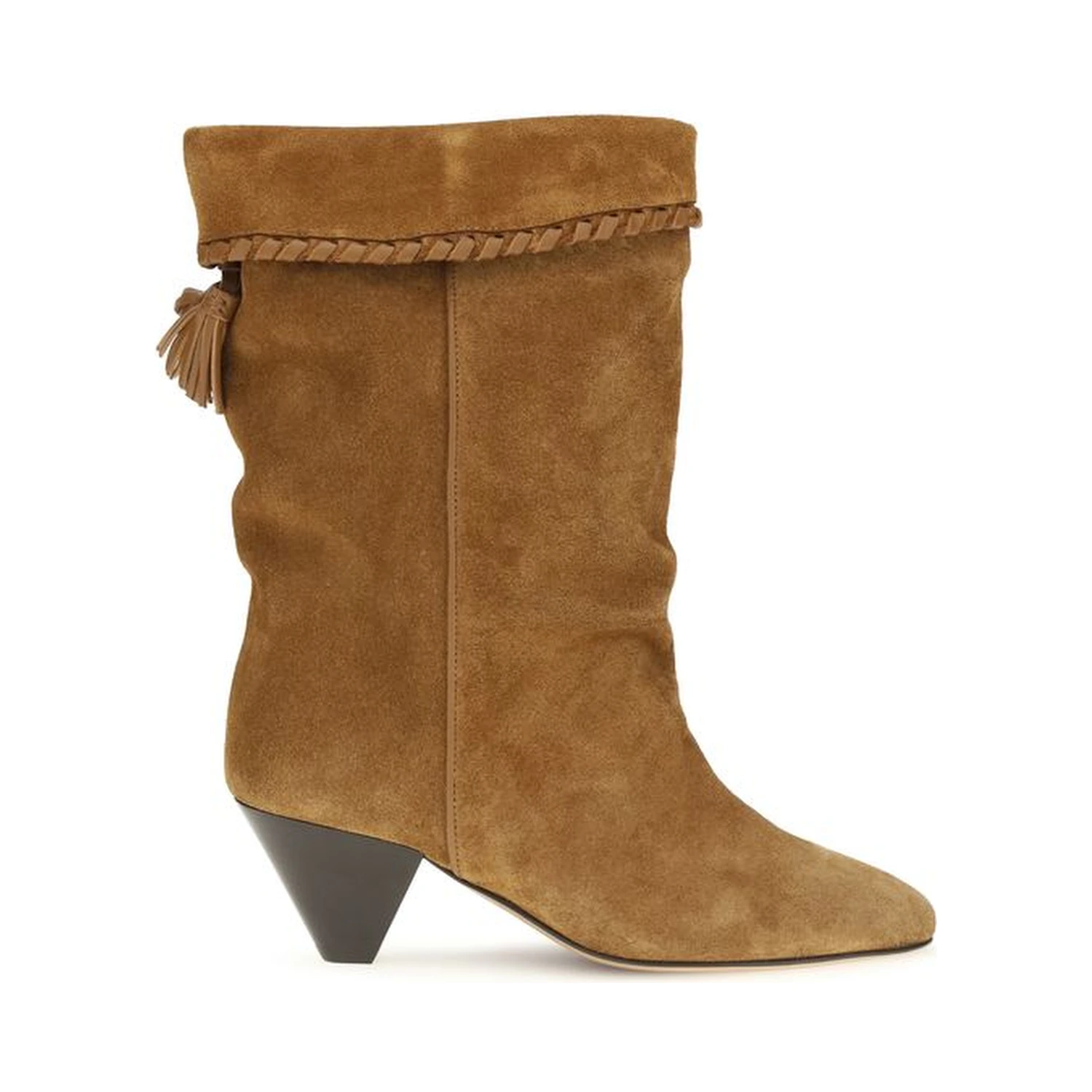 Brown Calf Leather Bos Taurus Flat Boots