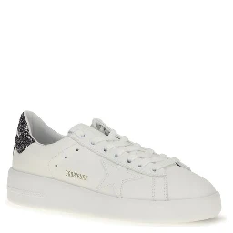 White Calf Leather Bos Taurus Low Top Sneakers