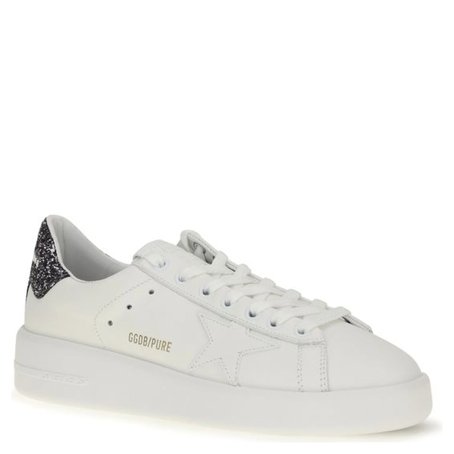 White Calf Leather Bos Taurus Low Top Sneakers