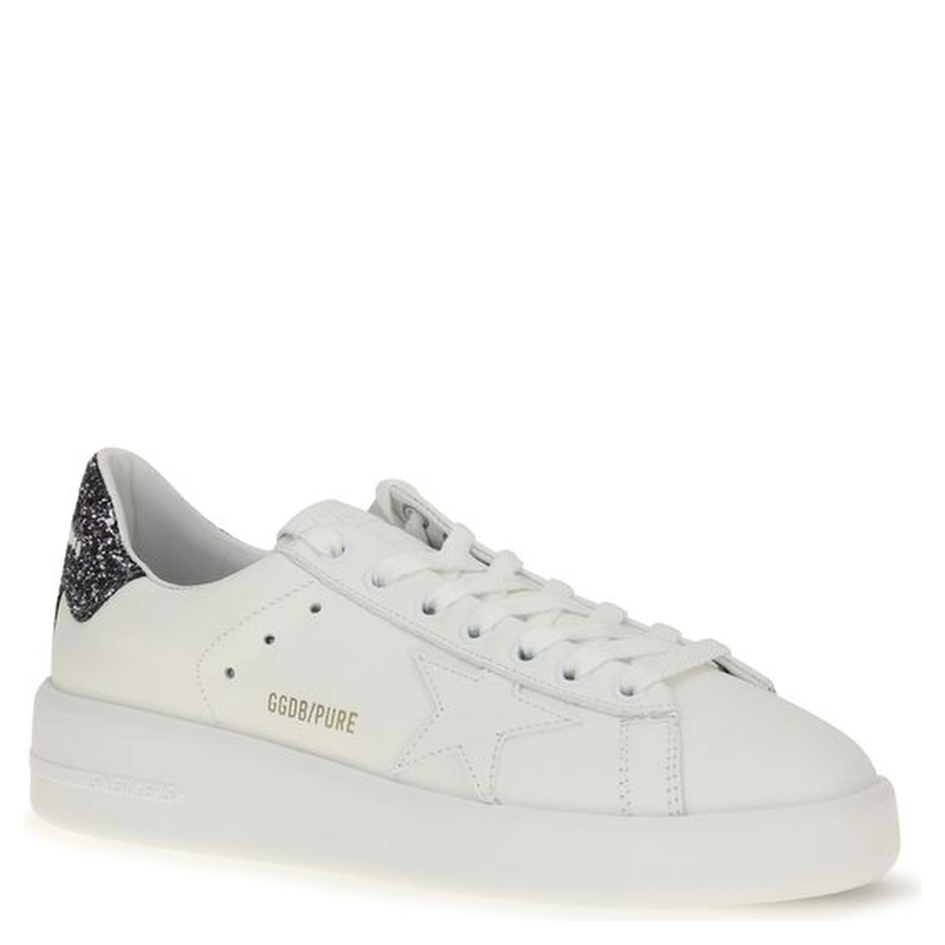 White Calf Leather Bos Taurus Low Top Sneakers