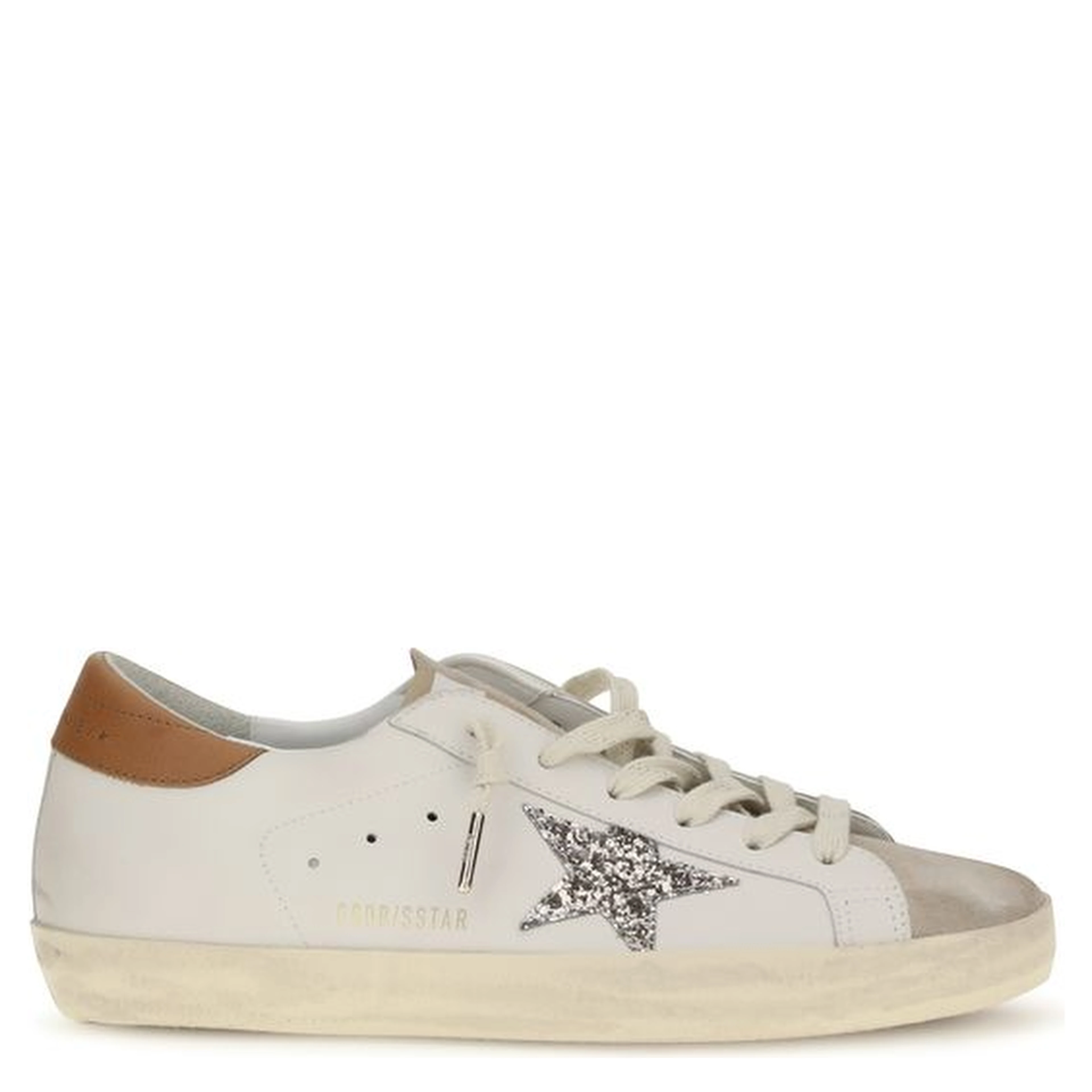 White Calf Leather Bos Taurus Low Top Sneakers