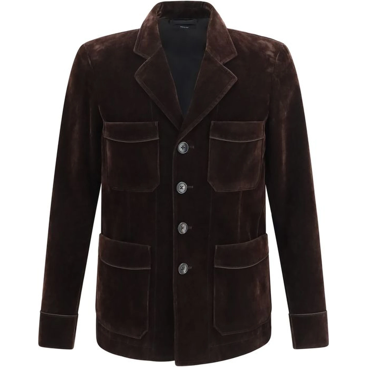 Brown Cotton Blazer