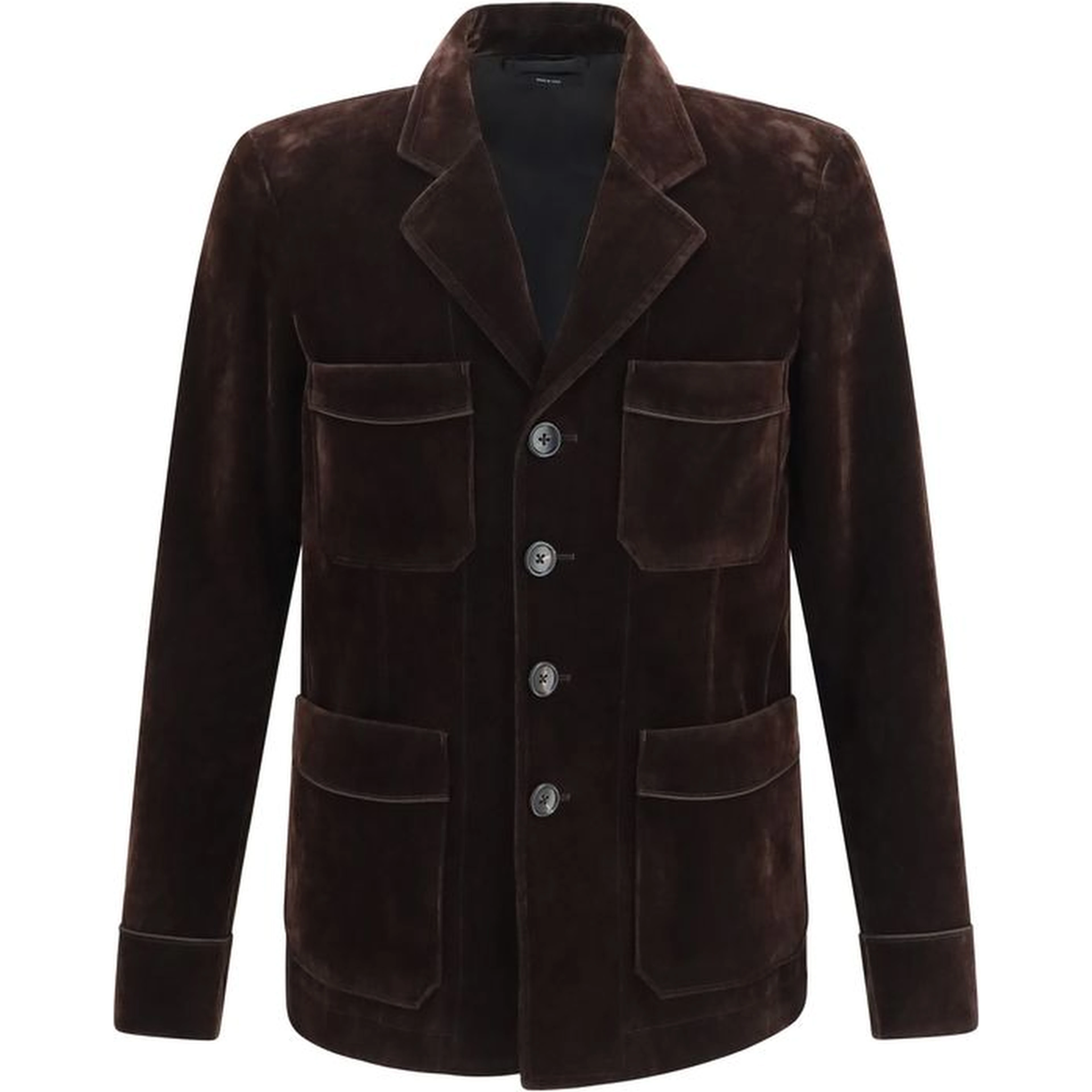 Brown Cotton Blazer