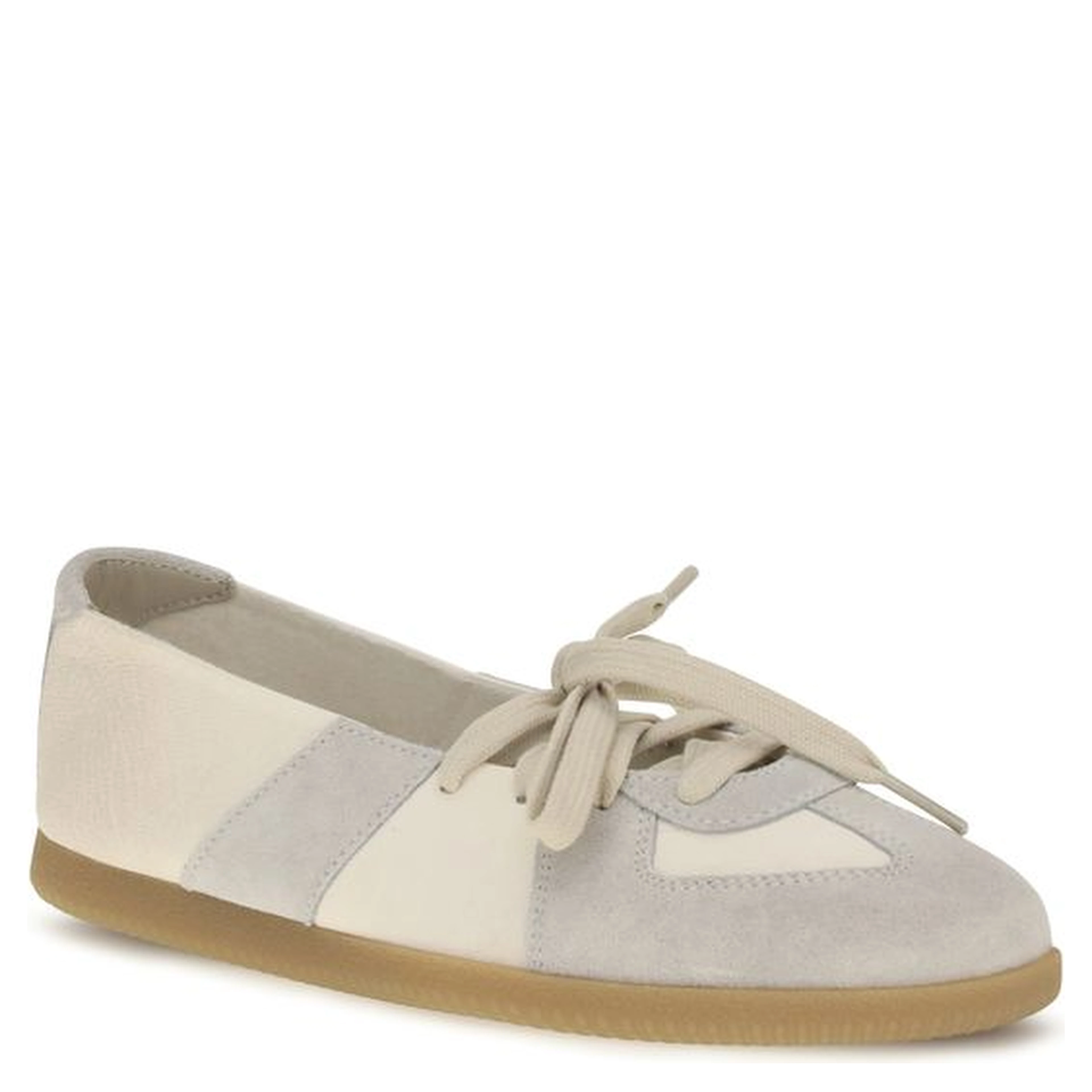 Beige Calf Leather Bos Taurus Ballet Flats