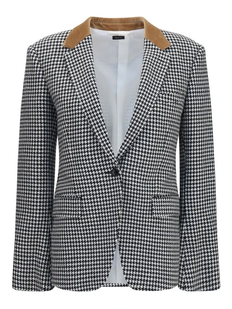 Multicolor Cashmere Full-Length Jacket