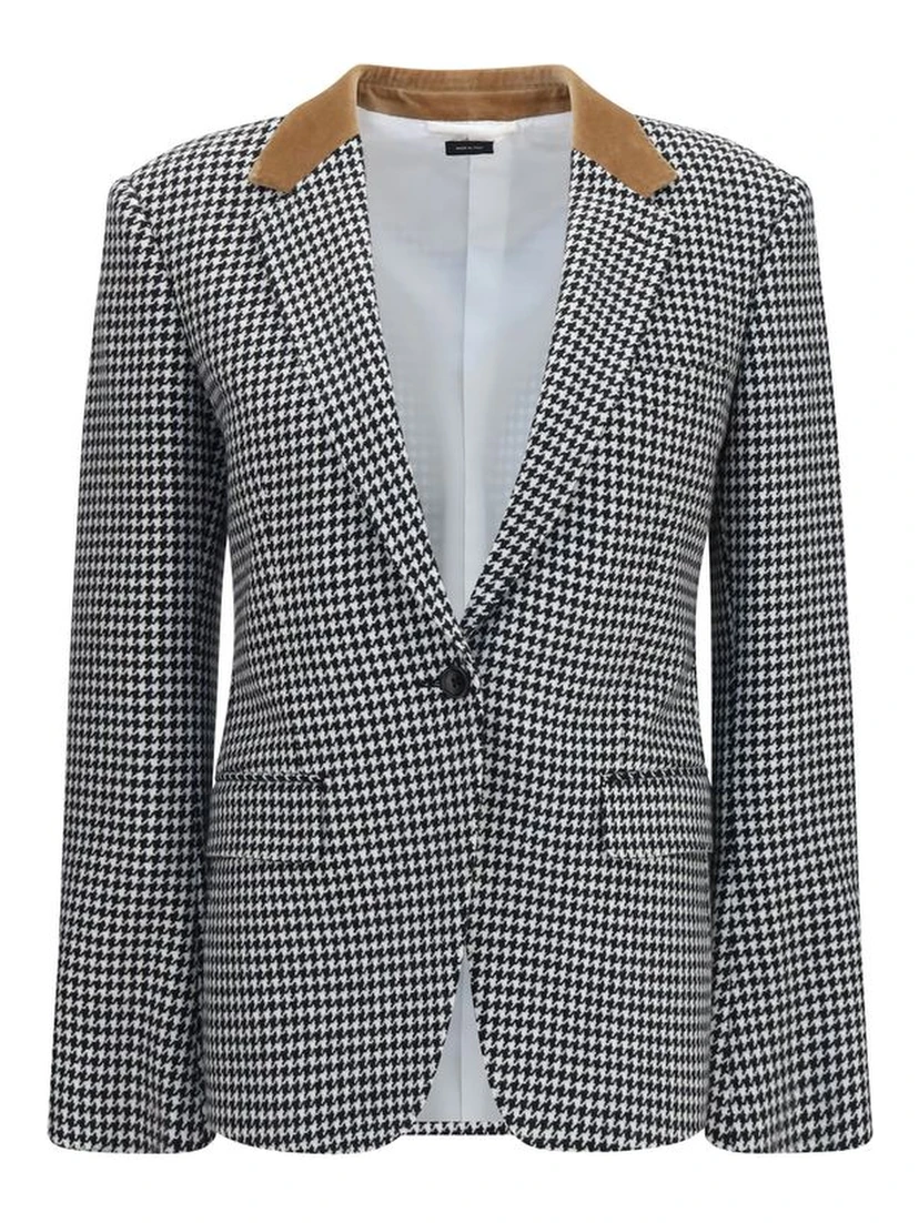 Multicolor Cashmere Full-Length Jacket