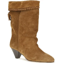 Brown Calf Leather Bos Taurus Flat Boots