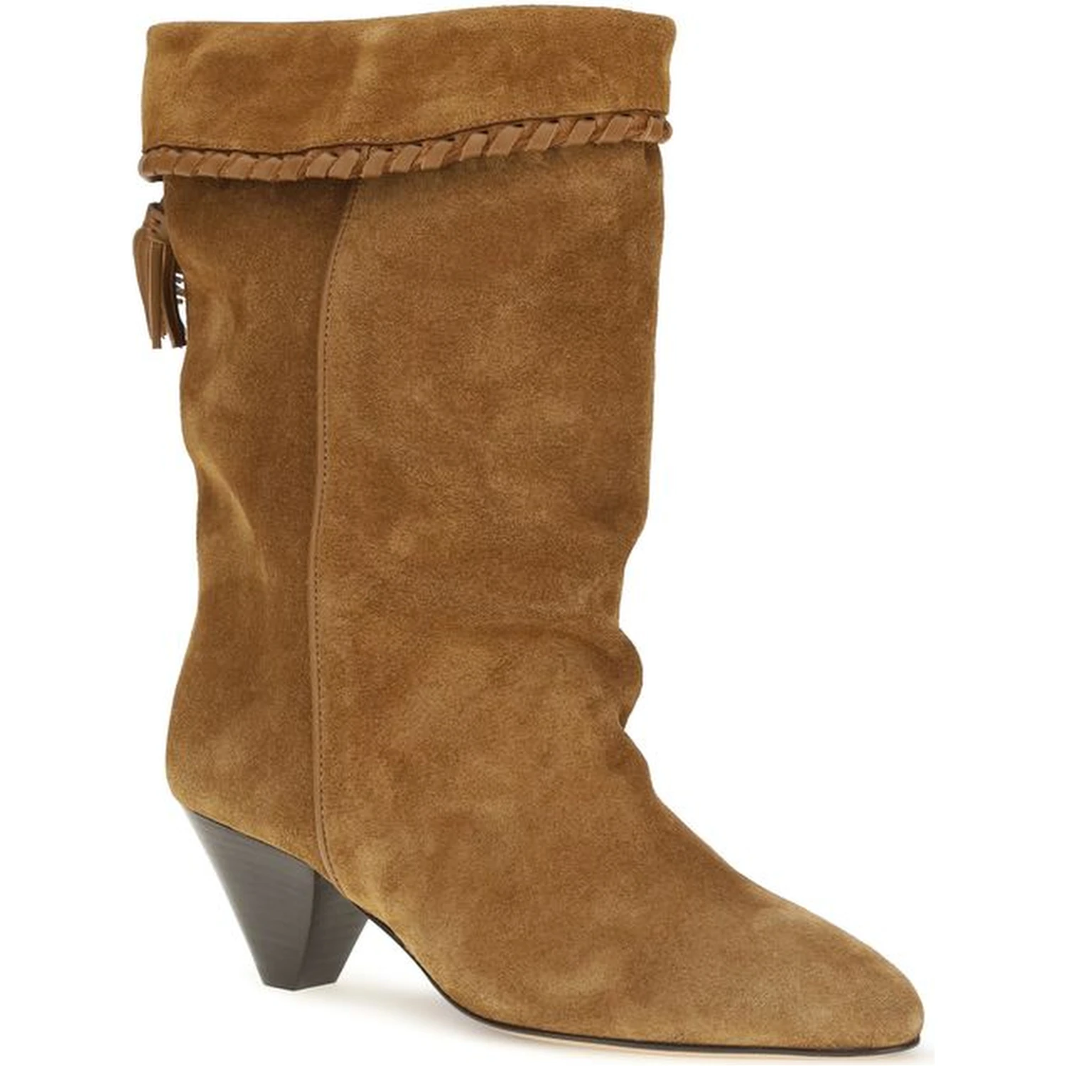 Brown Calf Leather Bos Taurus Flat Boots