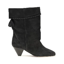 Black Calf Leather Bos Taurus Boots