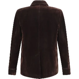 Brown Cotton Blazer