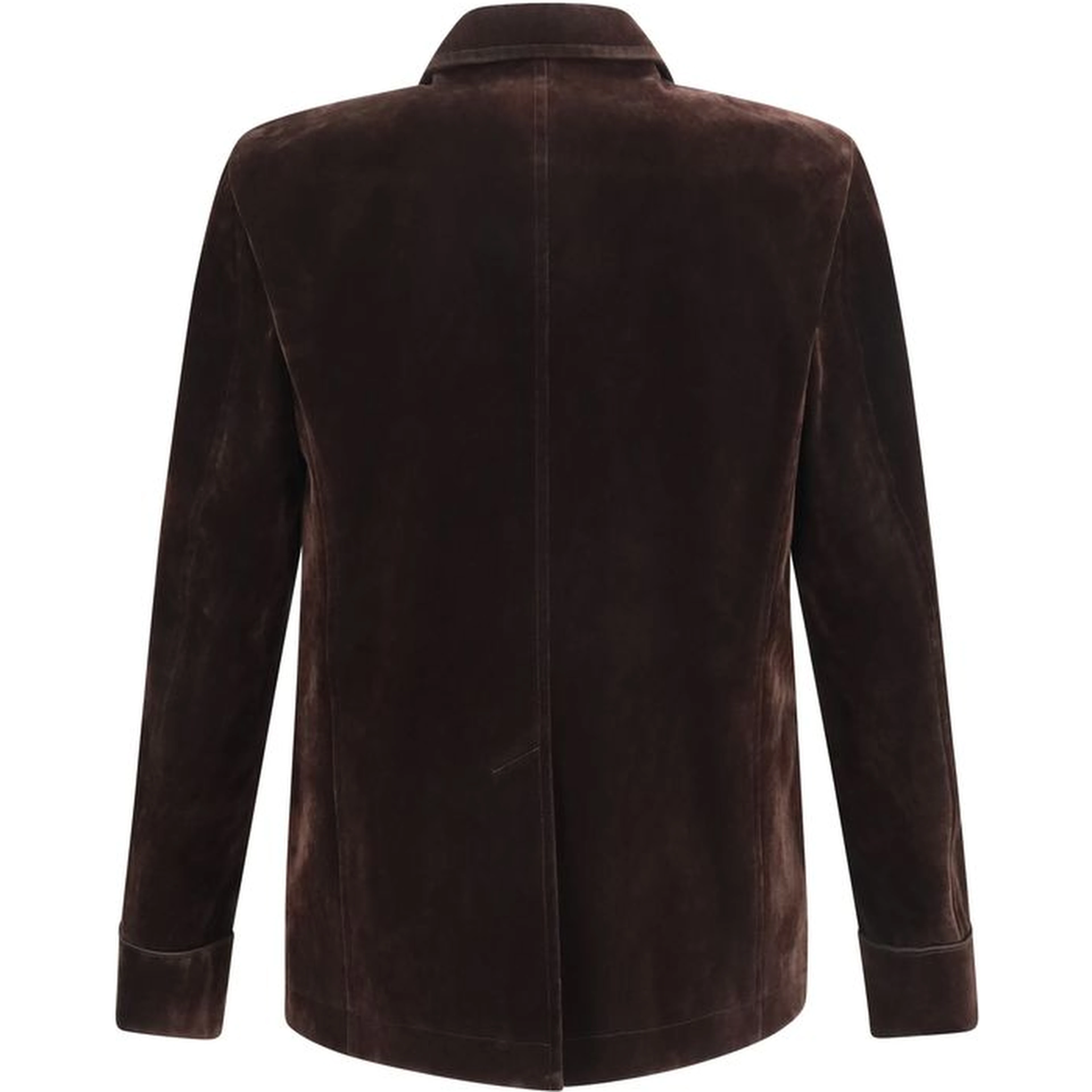 Brown Cotton Blazer