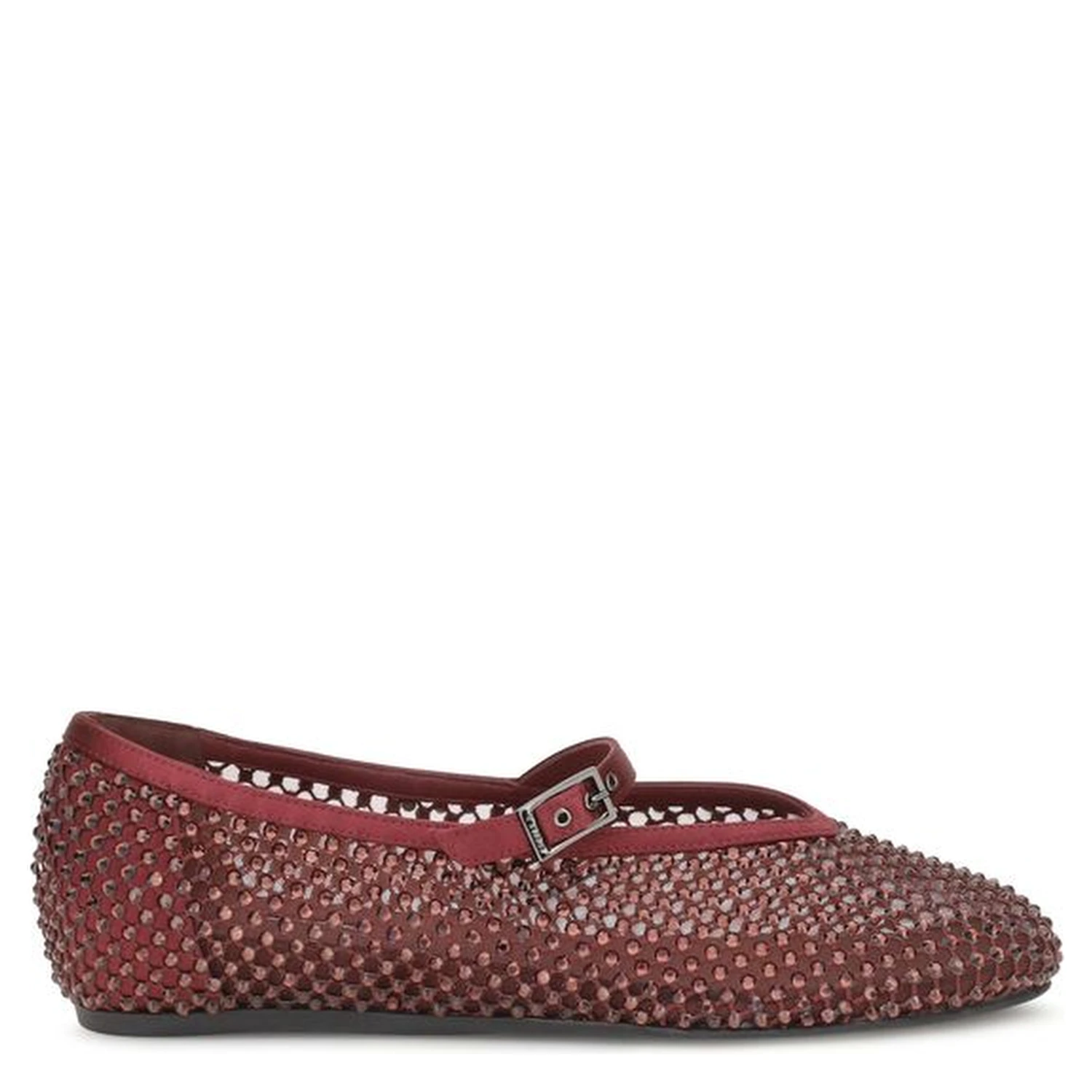 Bordeaux Calf Leather Bos Taurus Ballet Flats