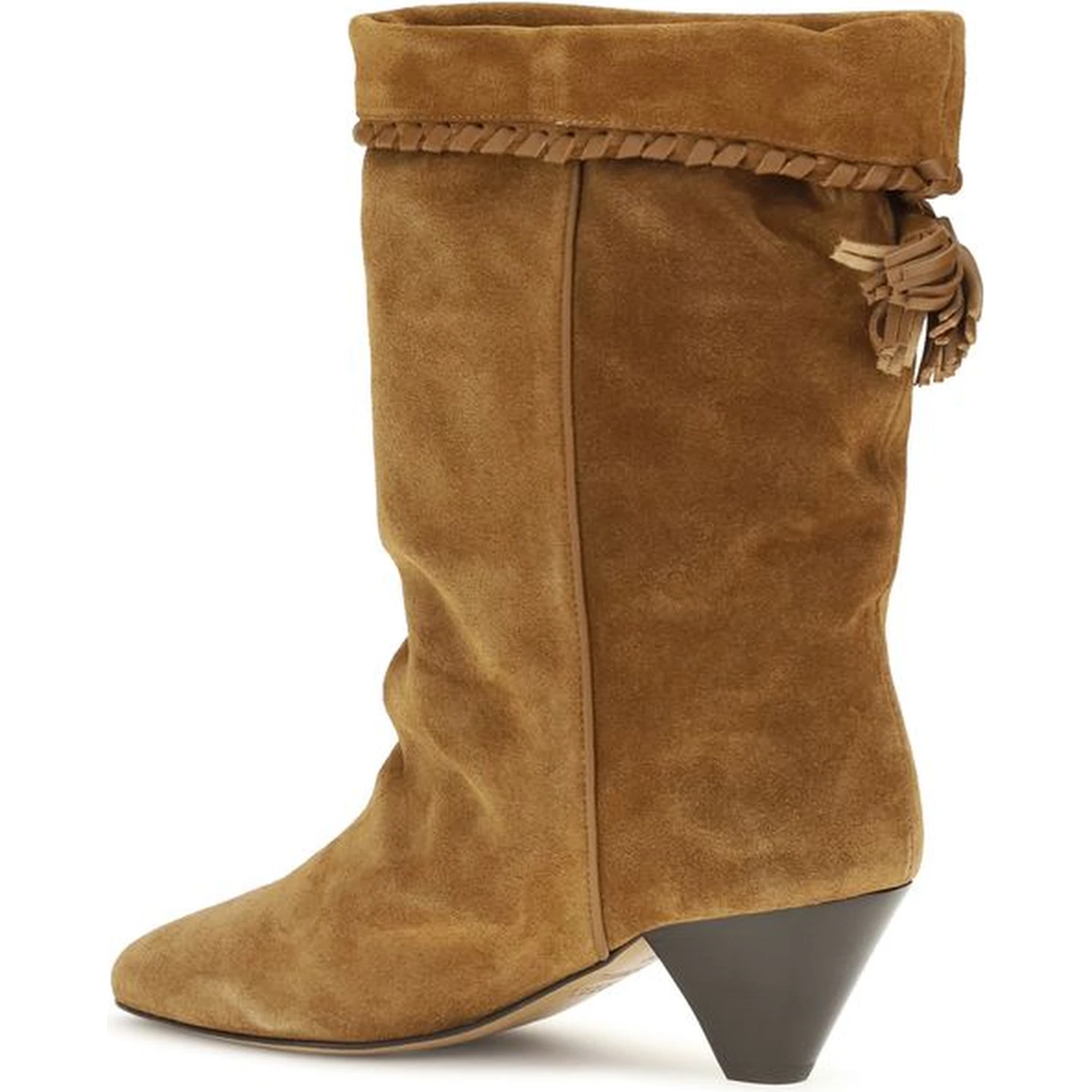 Brown Calf Leather Bos Taurus Flat Boots