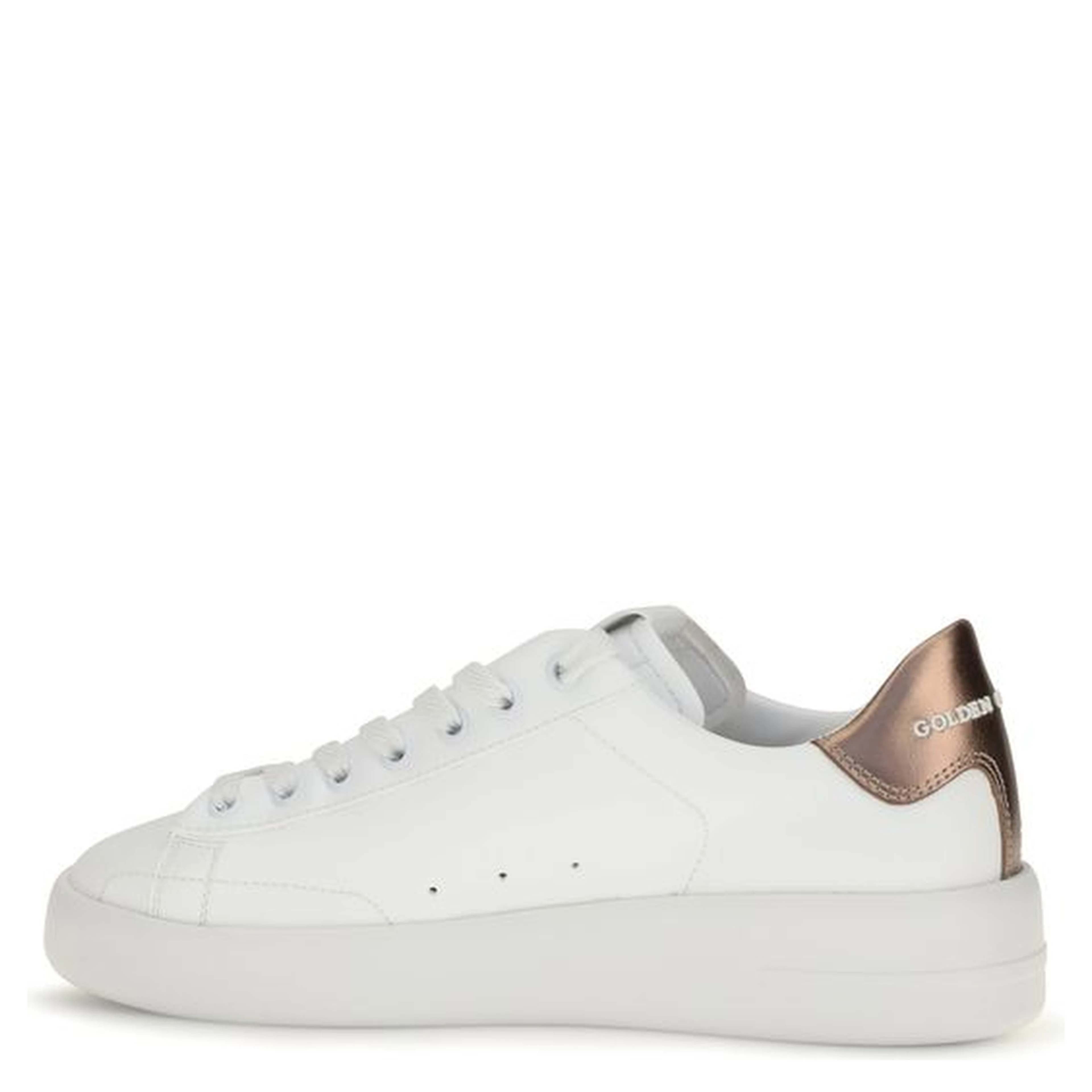 White Calf Leather Bos Taurus Low Top Sneakers