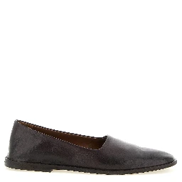 Brown Calfskin Ballet Flats