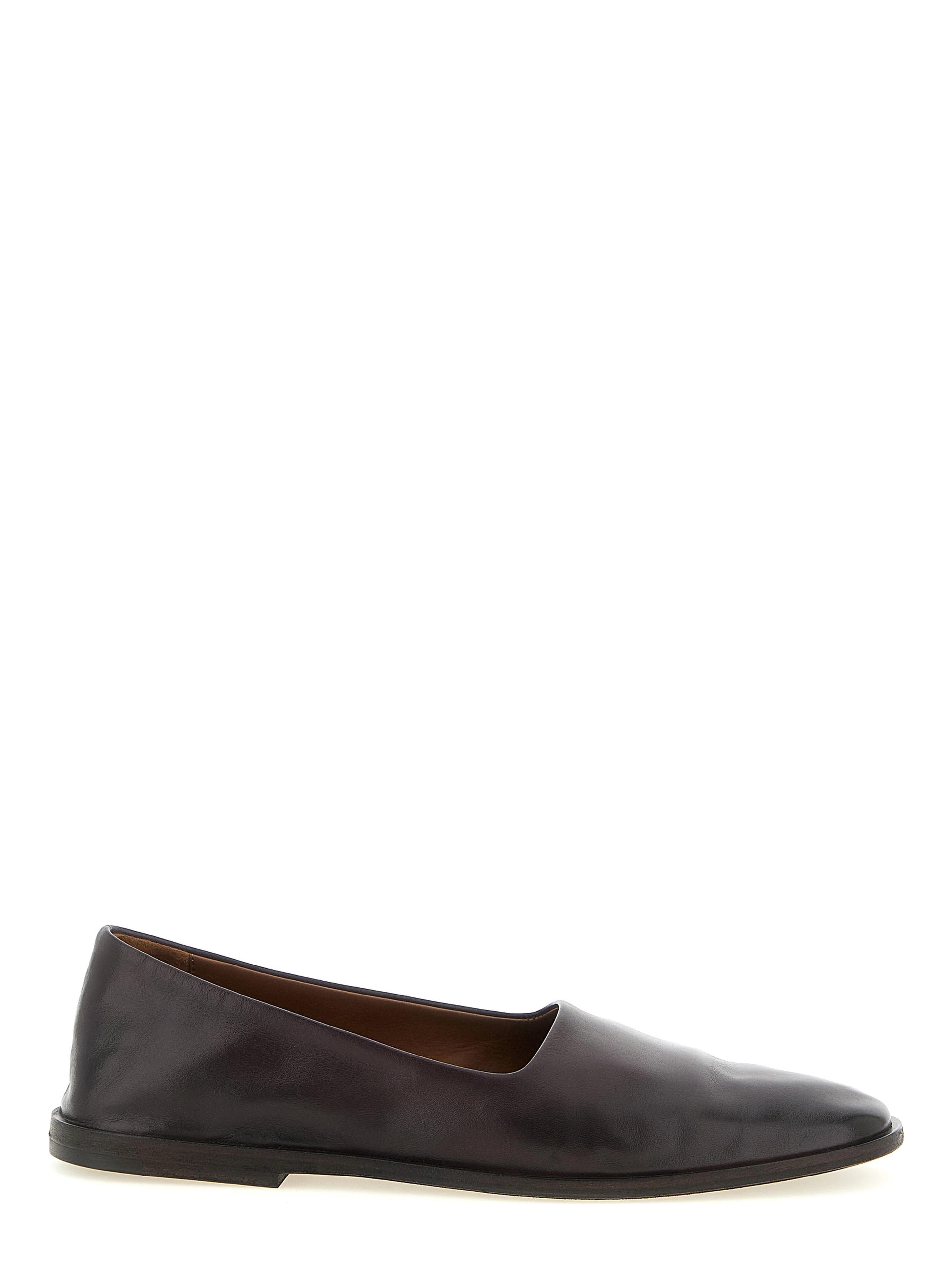 Brown Calfskin Ballet Flats