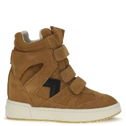Brown Calf Leather Bos Taurus High Top Sneakers