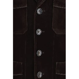 Brown Cotton Blazer