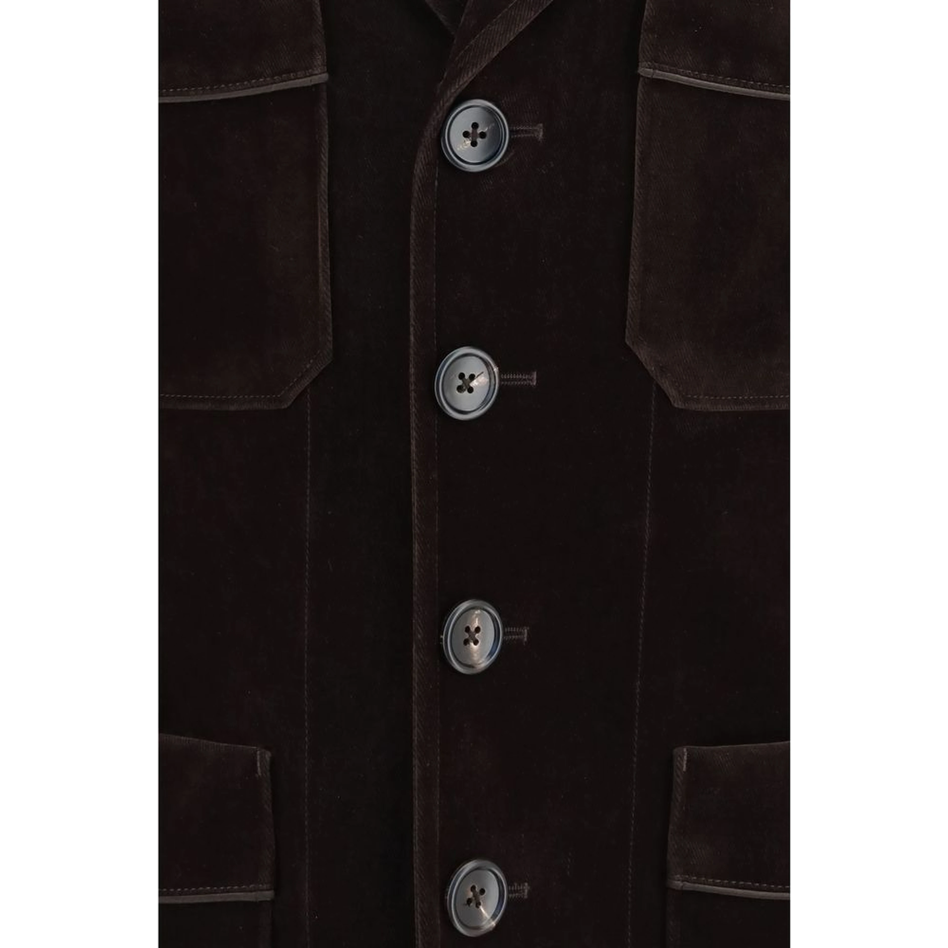 Brown Cotton Blazer