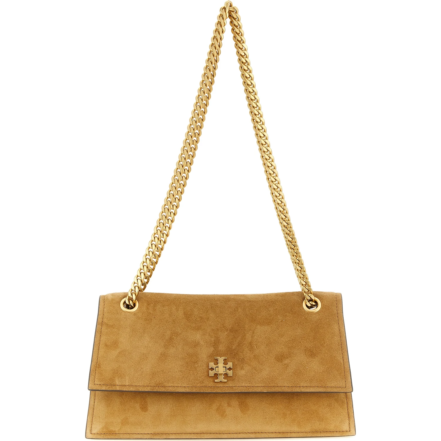 Brown Calfskin Shoulder Bag