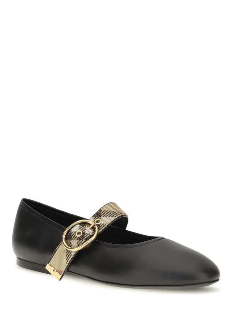 Black Calf Leather Bos Taurus Ballet Flats alternative