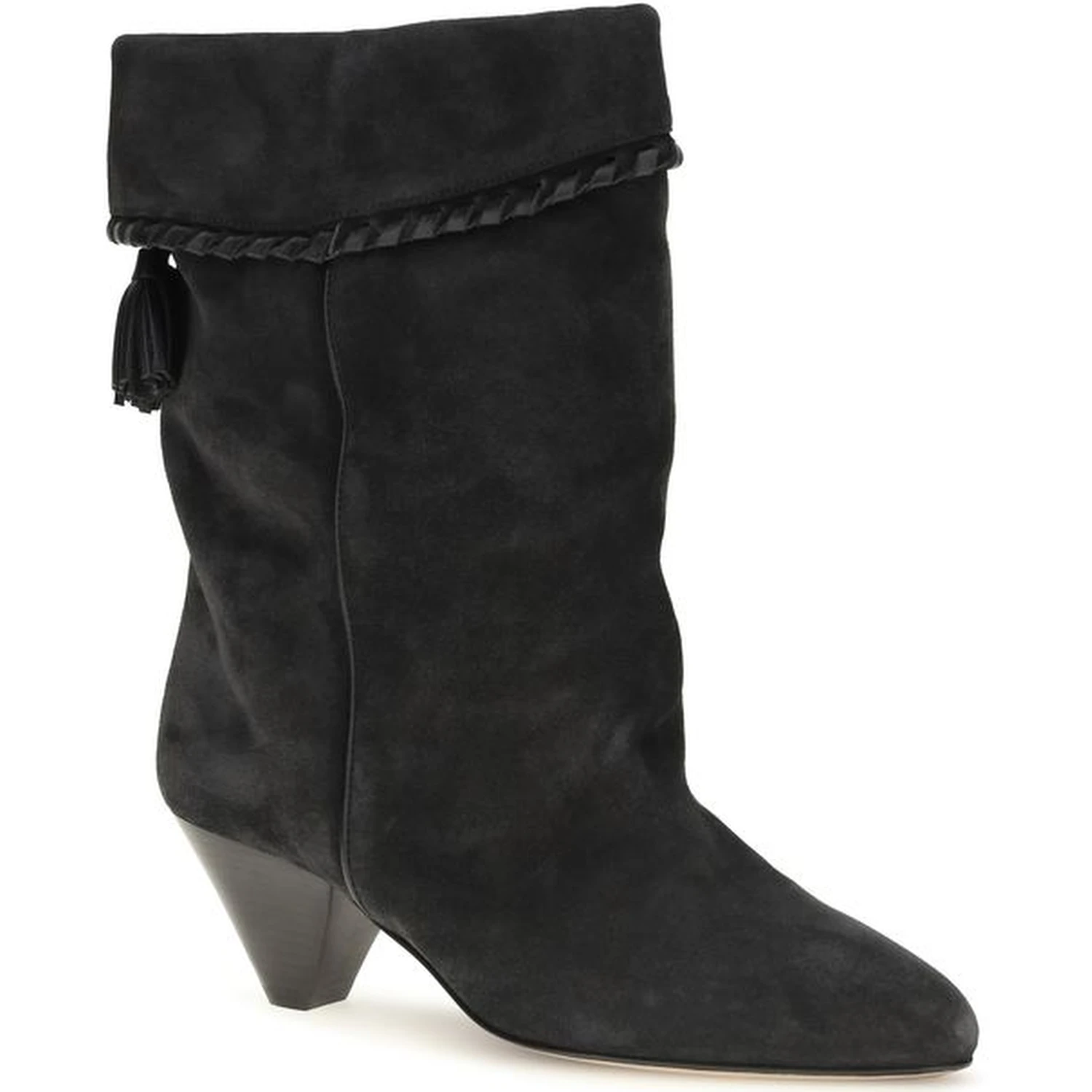 Black Calf Leather Bos Taurus Boots