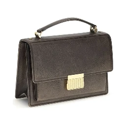 Brown Calf Leather Bos Taurus Handbag
