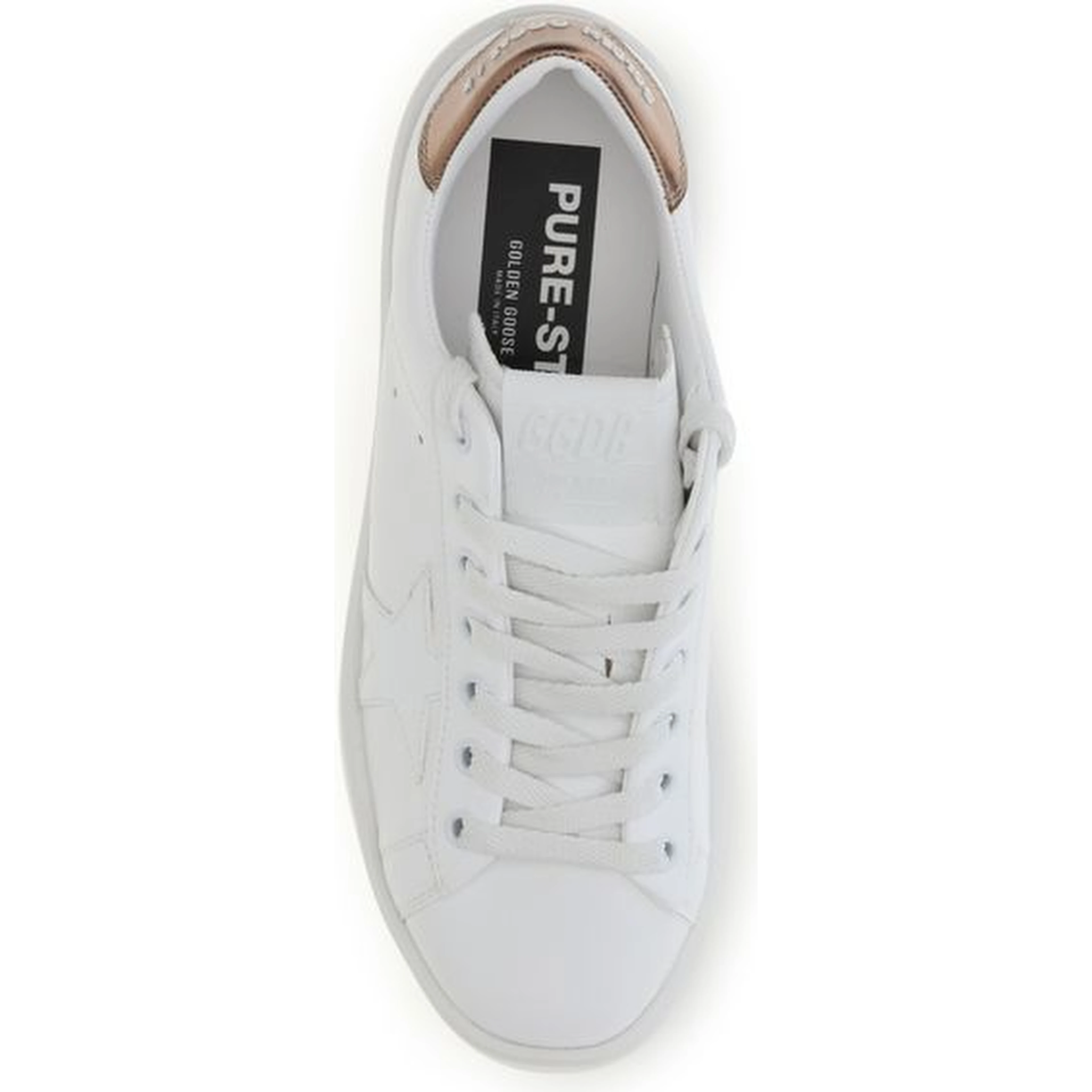 White Calf Leather Bos Taurus Low Top Sneakers