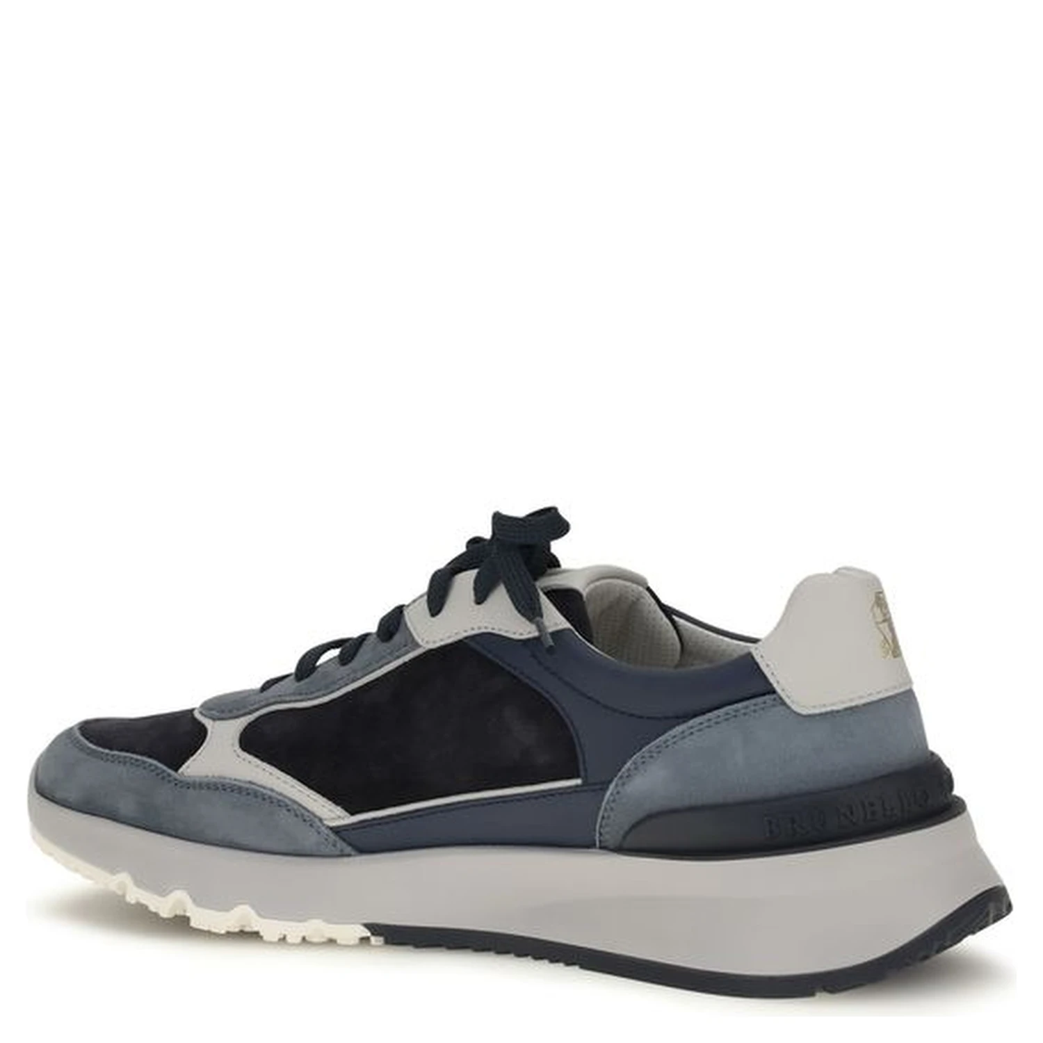Blue Calf Leather Bos Taurus Athletic Sneakers