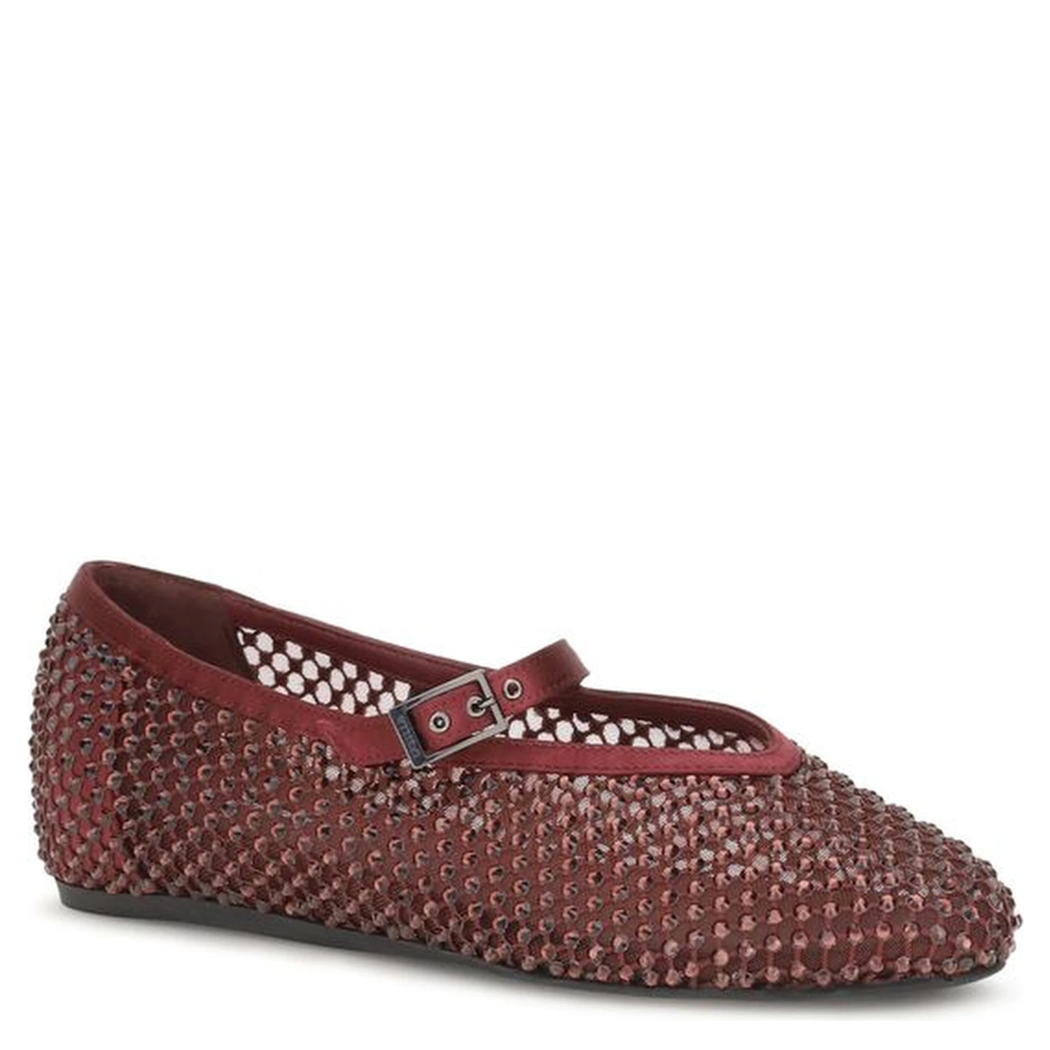 Bordeaux Calf Leather Bos Taurus Ballet Flats