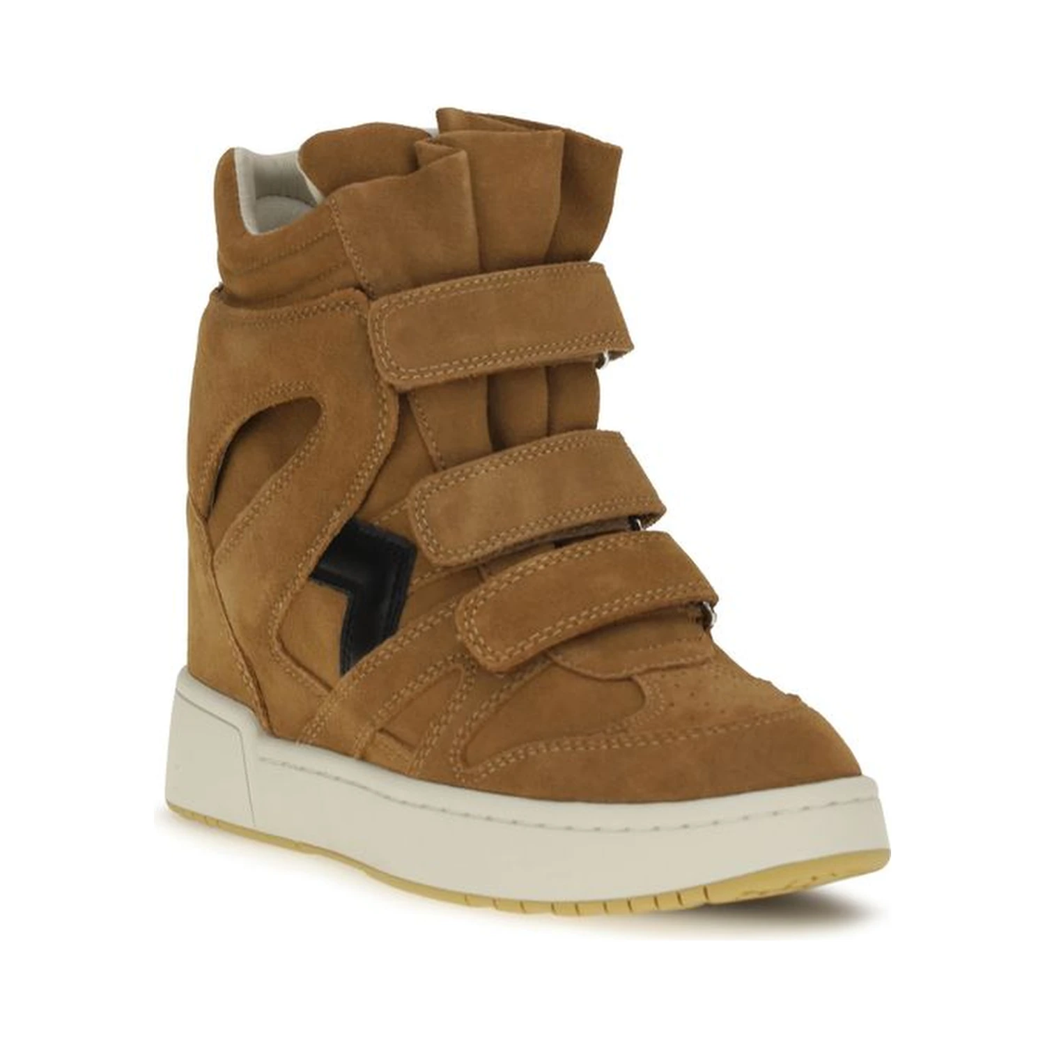 Brown Calf Leather Bos Taurus High Top Sneakers