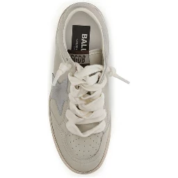 Beige Calf Leather Bos Taurus Low Top Sneakers