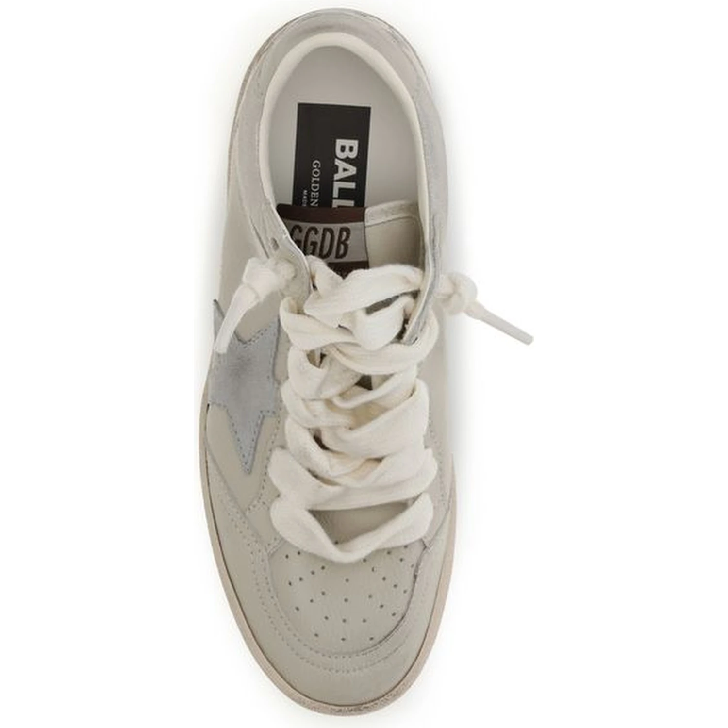 Beige Calf Leather Bos Taurus Low Top Sneakers