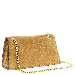 Brown Calfskin Shoulder Bag