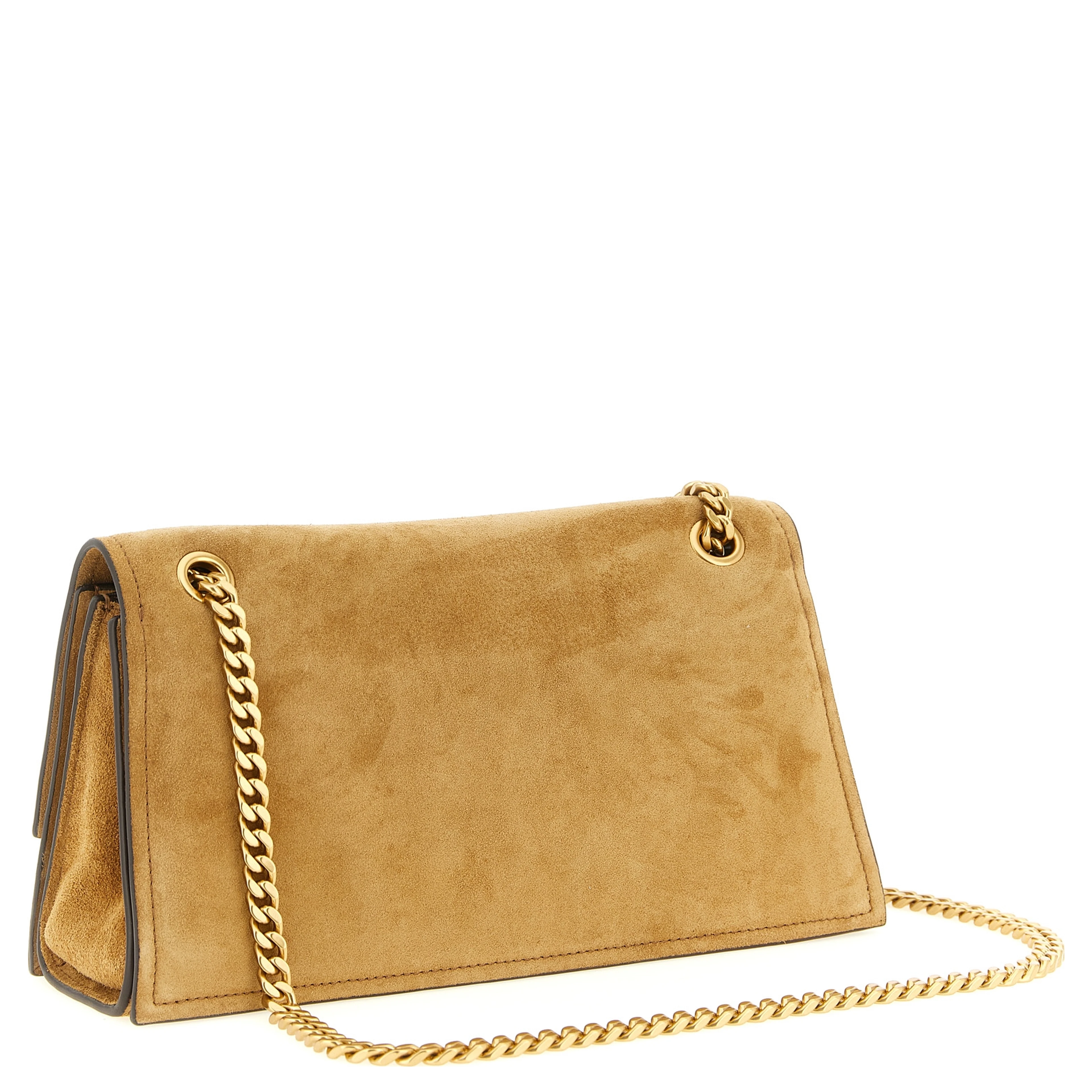 Brown Calfskin Shoulder Bag