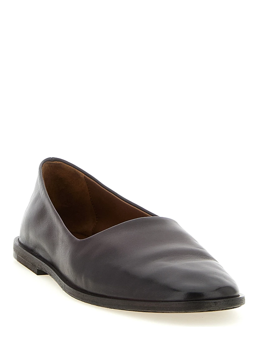 Brown Calfskin Ballet Flats